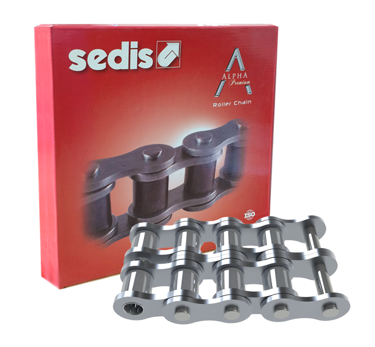 Sedis 08B-2 Duplex Roller Chain, 5m, ALPHA