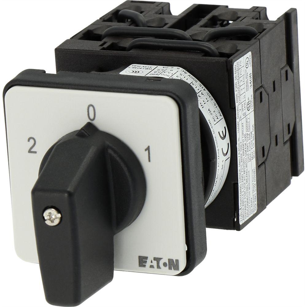 Eaton, 3P 3 Position 60° Multi Speed Cam Switch, 690V (Volts), 20A, Toggle Actuator