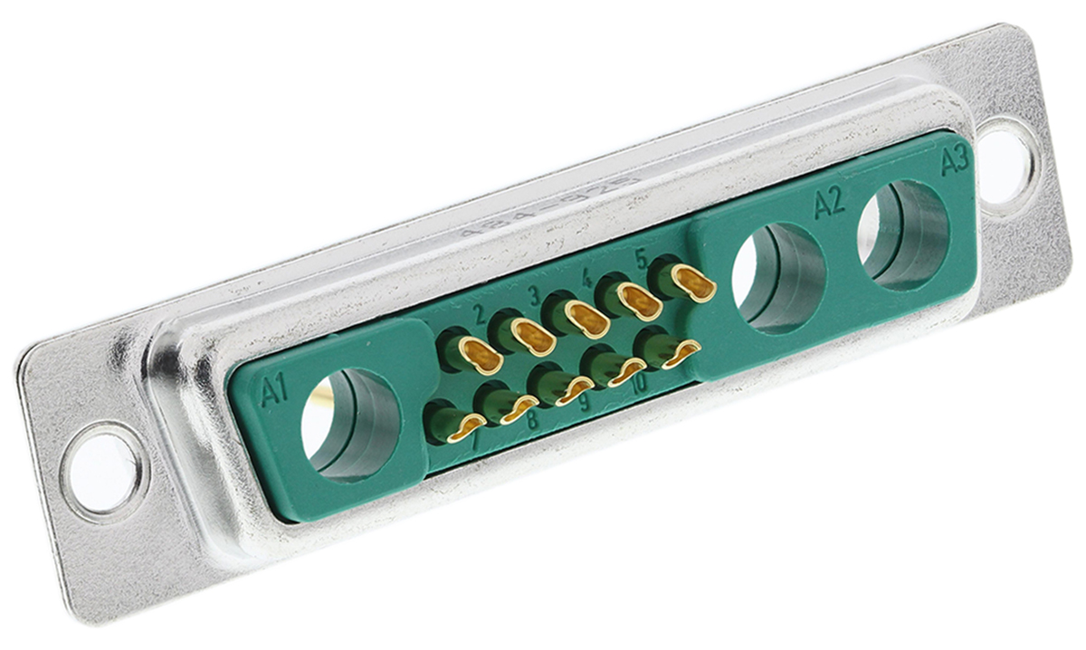 FCT from Molex FM 13 Way Panel Mount D-sub Connector Plug