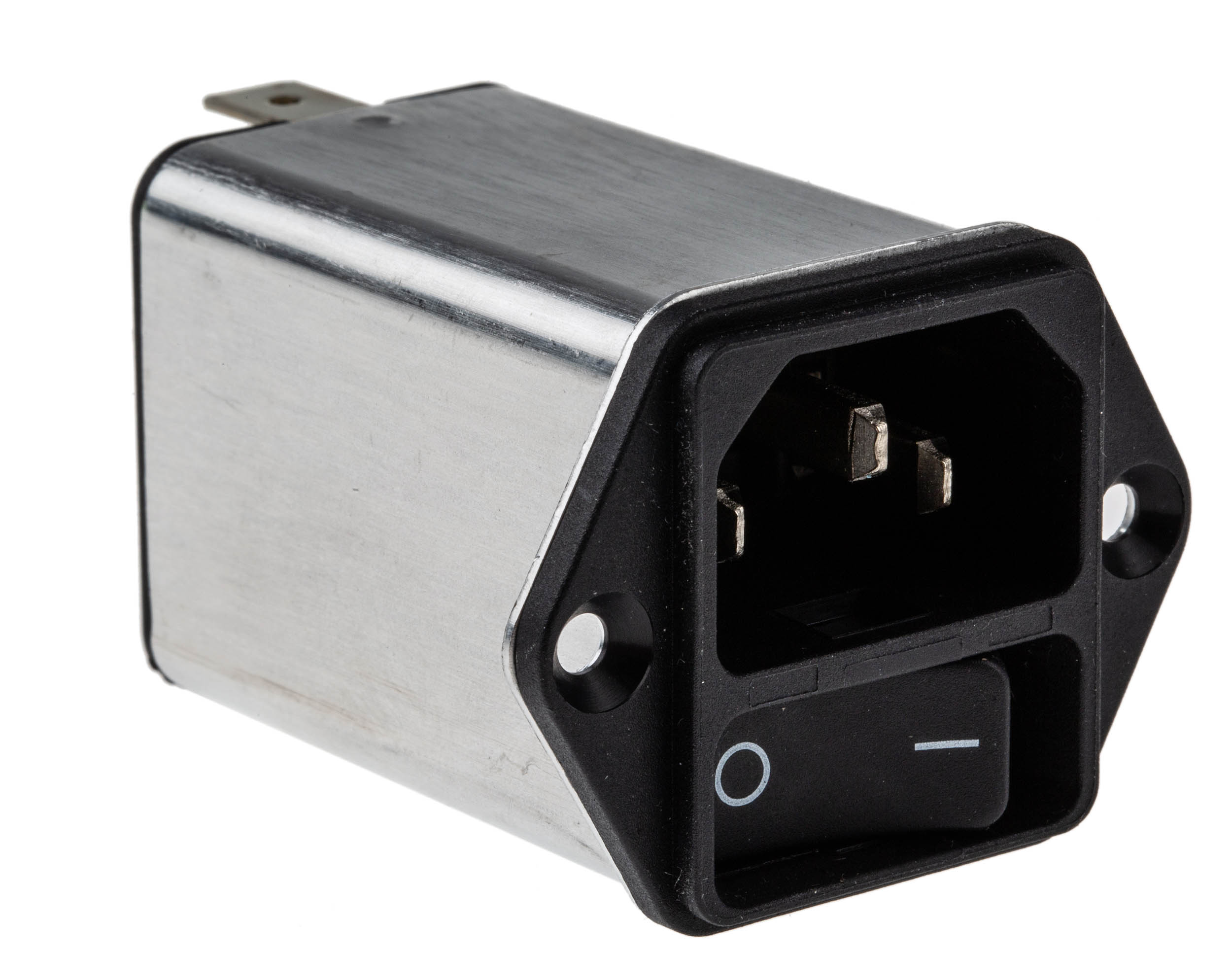 Schurter 4A, 250 V ac Male Panel Mount Filtered IEC Connector DC12.3102.001
