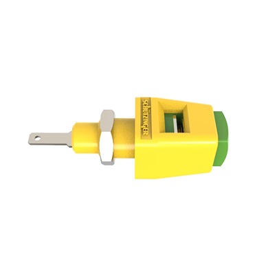 Schutzinger 12.6mm Green/Yellow Terminal Post, 30 V ac, 60 V dc, 5A, M8 x 0.5 Thread