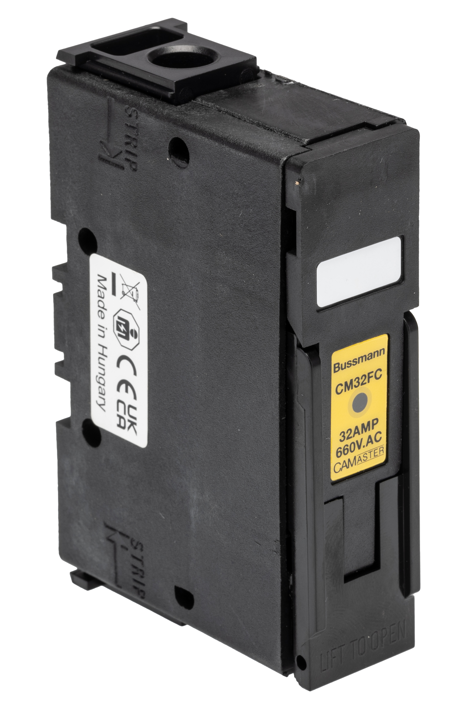 Eaton 32A Rail Mount Fuse Holder for A1 Fuse, 1P, 660V ac