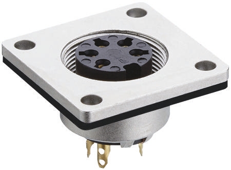 Lumberg Circular Connector, 8 Contacts, Panel, M16 Connector, Socket, Female, IP68, 03 Series