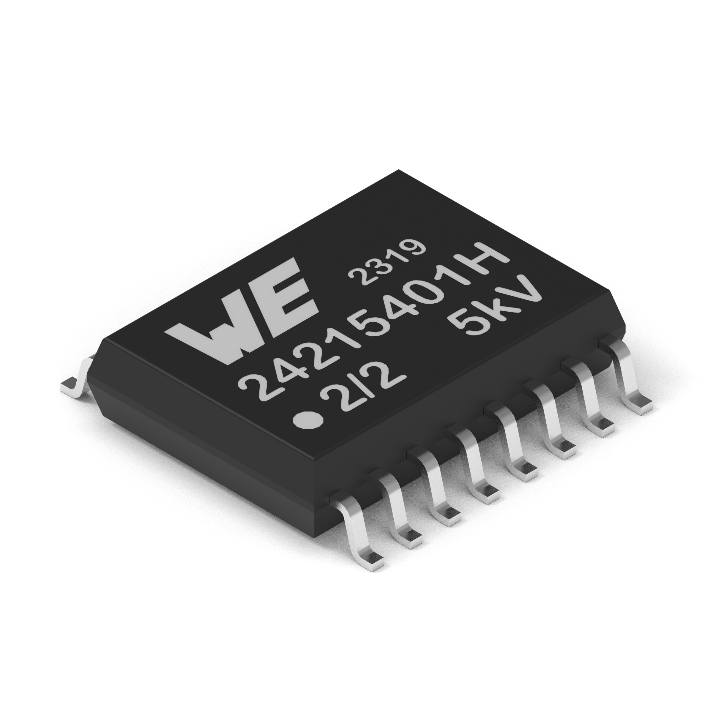 18024215401H Wurth Elektronik, 4-Channel Digital Isolator 100Mbps, 5 KV, 16-Pin SOIC