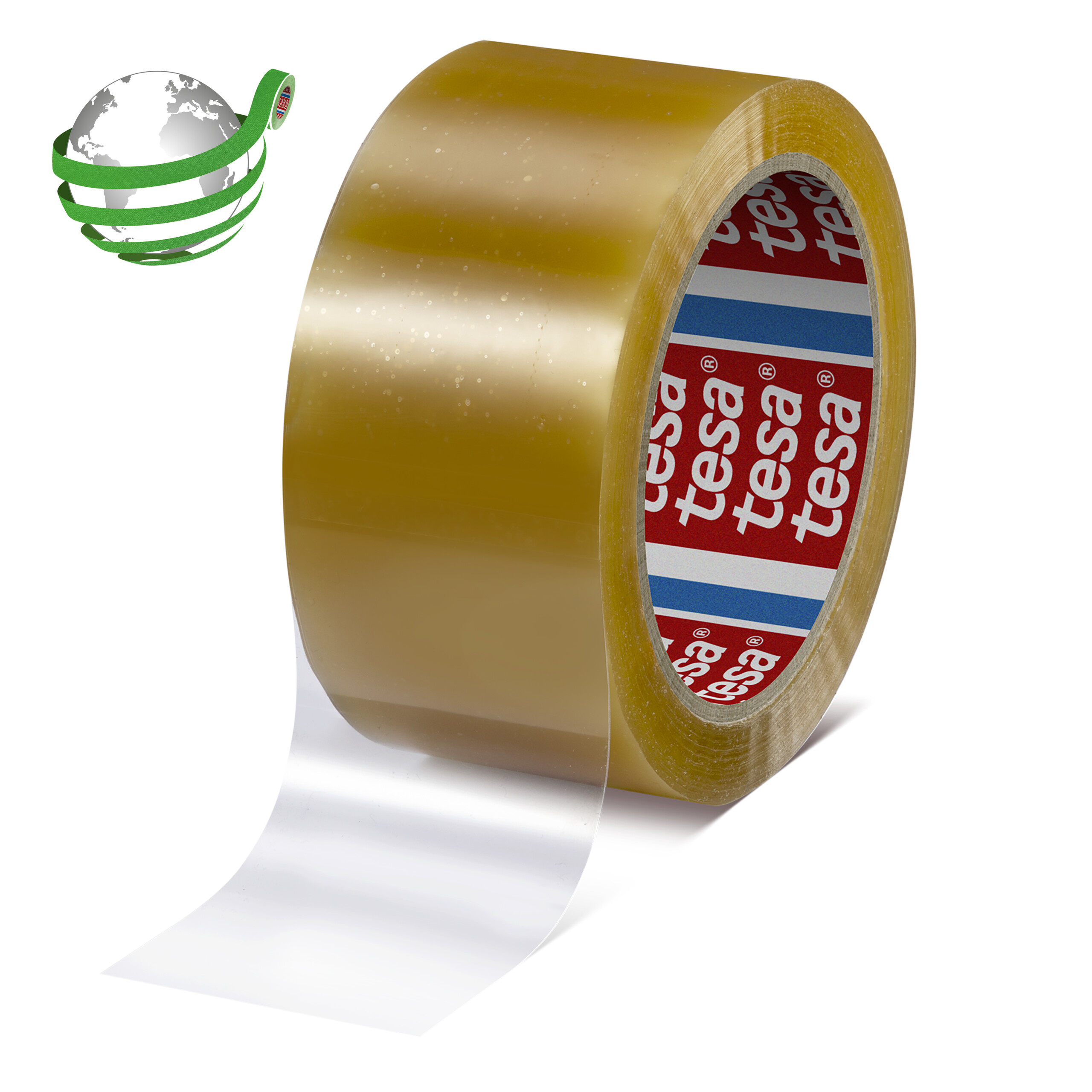 Tesa 60400 Transparent Packing Tape, 66m x 50mm