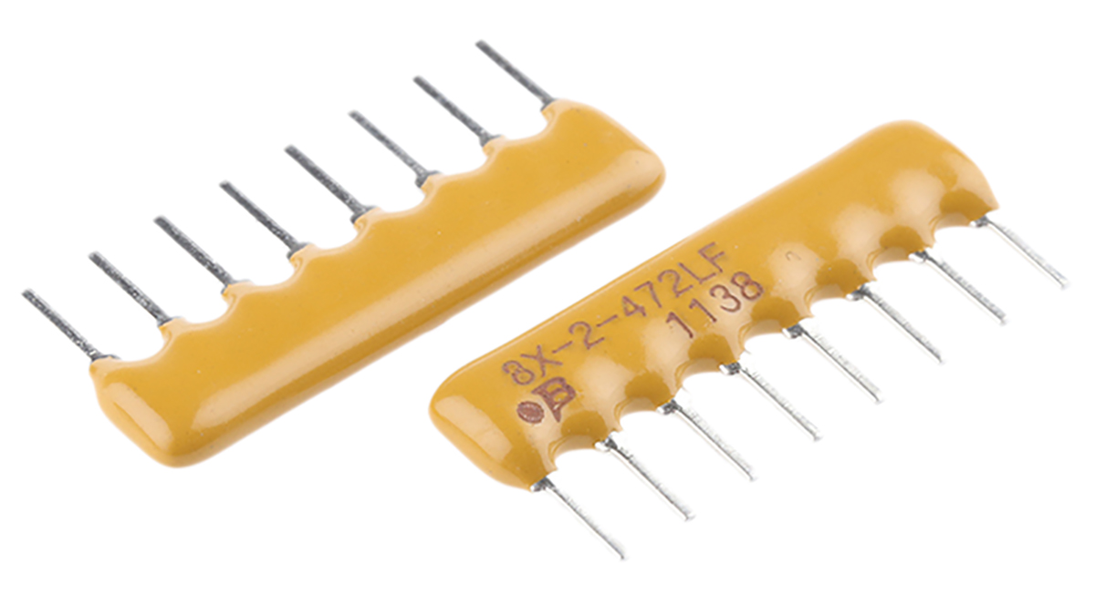 Bourns, 4600X 4.7kΩ ±2% Isolated Resistor Array, 4 Resistors, 1W total, SIP, Through Hole