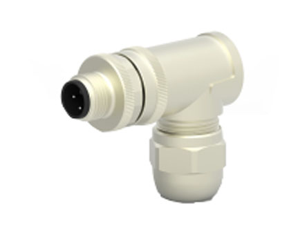 TE Connectivity Circular Connector, 4 Contacts, Cable, M12 Connector, Plug, Male, IP67, T411 Series