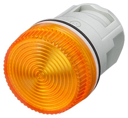 Siemens 3SB2 Series Yellow Glow Lamp Indicator, 16mm Mounting Hole Size, IP65