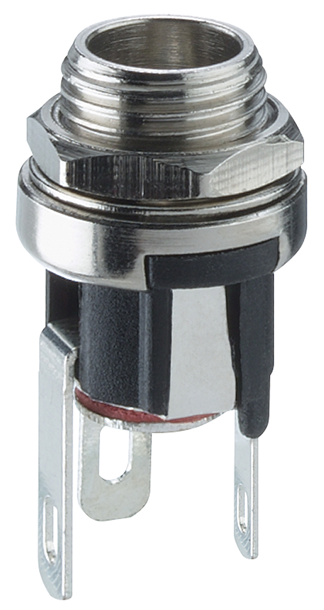 Lumberg, 16 DC Socket Rated At 1.0A, 12.0 V, Panel Mount, Nickel
