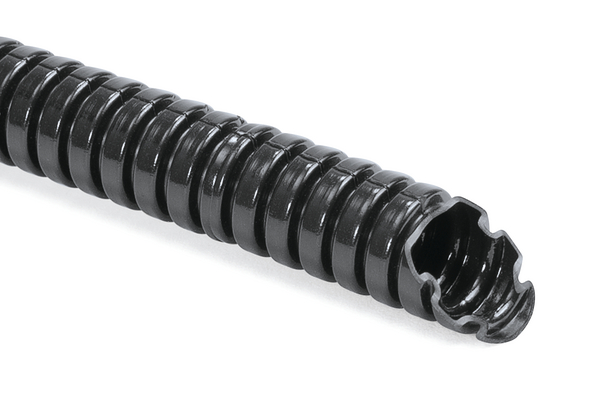 HellermannTyton Flexible Conduit, 67mm Nominal Diameter, Polyamide 6, Black