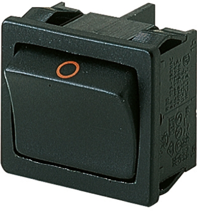 Marquardt Double Pole Single Throw (DPNO), (On)-Off Rocker Switch Panel Mount