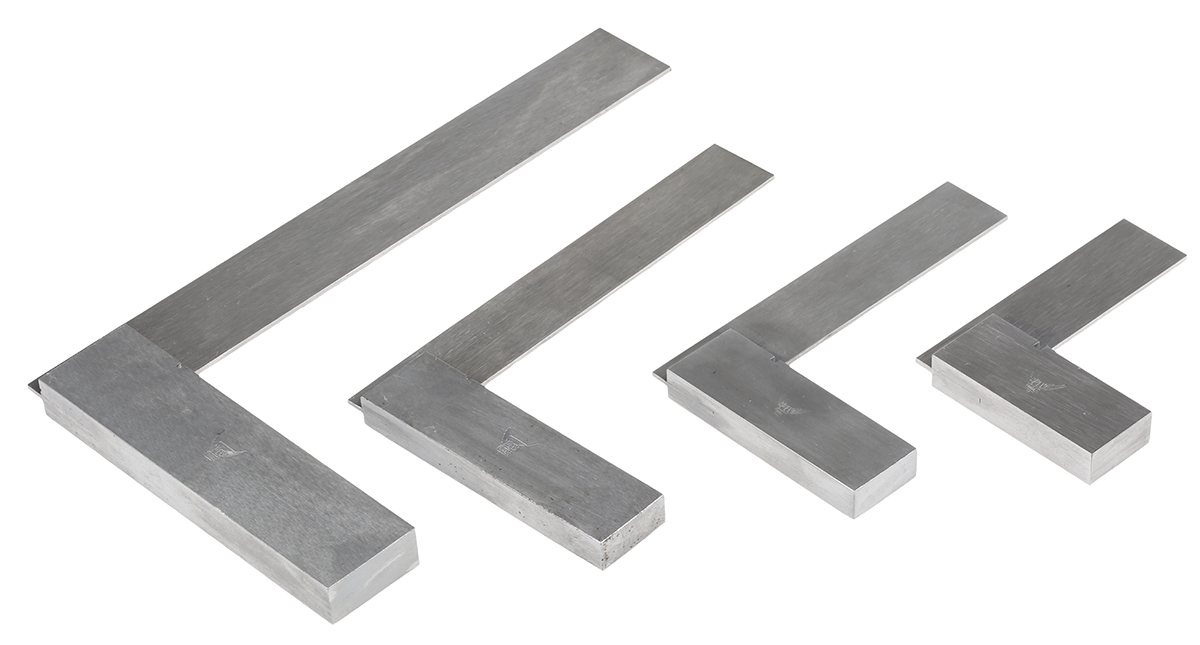 RS PRO 150 mm, 49 mm, 75 mm, 98 mm Engineers Set Square