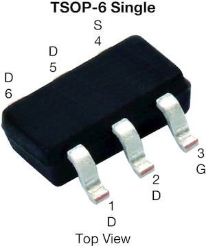 Vishay SQ3493EV Type P-Channel MOSFET, 8 A, 20 V Enhancement, 6-Pin TSOP SQ3493EV-T1_GE3