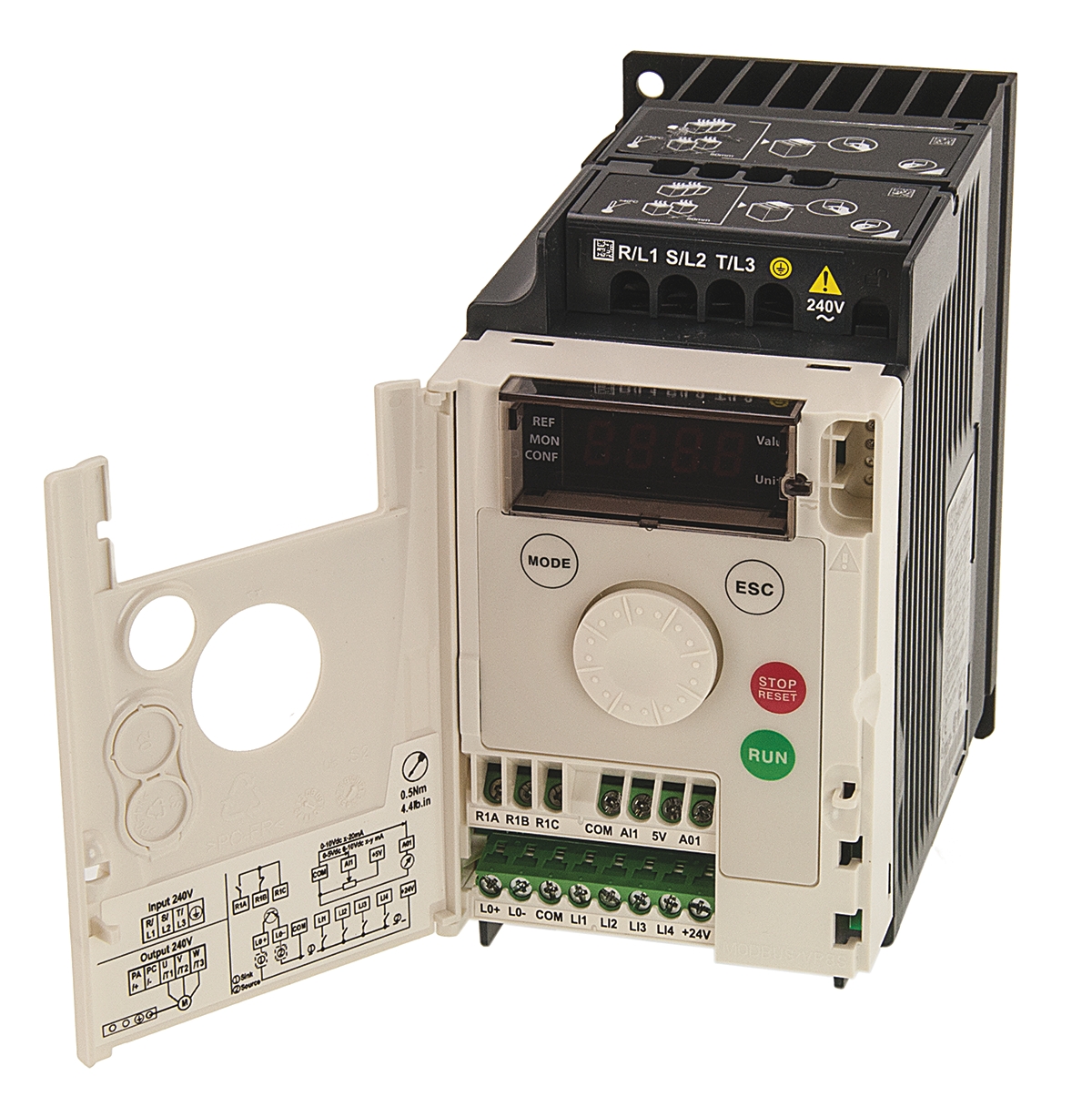 Schneider Electric Inverter Drive, 0.75 kW, 3 Phase, 230 V ac, 5.3 A, ATV 12 Series