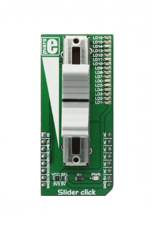 MikroElektronika Slider Click for MAX6969, MCP3551