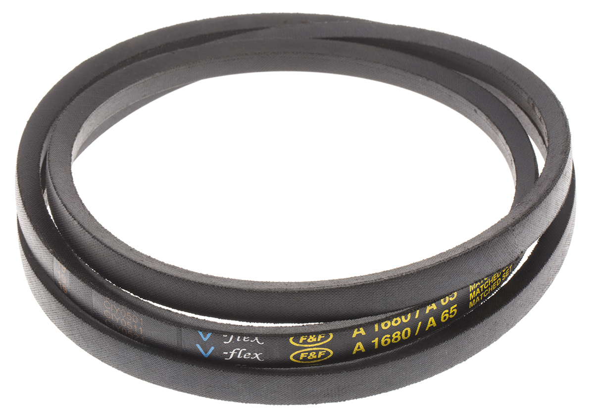 RS PRO Drive Belt, belt section A, 1650mm Length