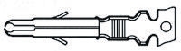 TE Connectivity Universal MATE-N-LOK Series Male Crimp Terminal, 24AWG Min, 18AWG Max