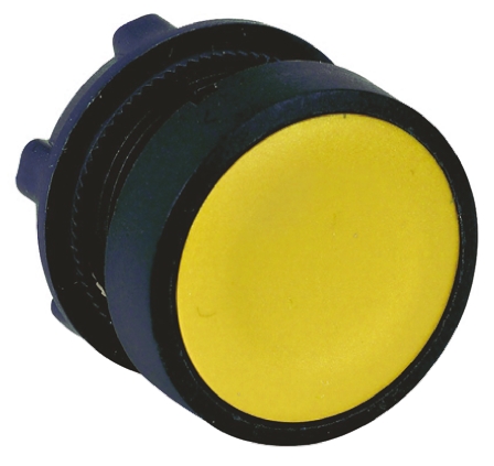Schneider Electric Harmony XB5 Series Yellow Maintained Push Button Head, 22mm Cutout, IP66, IP67, IP69K