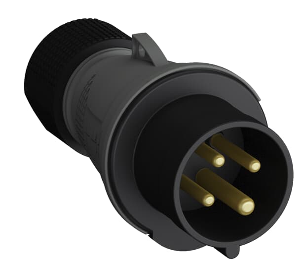 Amphenol Industrial, 2CMA1 IP44 Black 3P+E Industrial Power Plug, Rated At 16A, 500 V