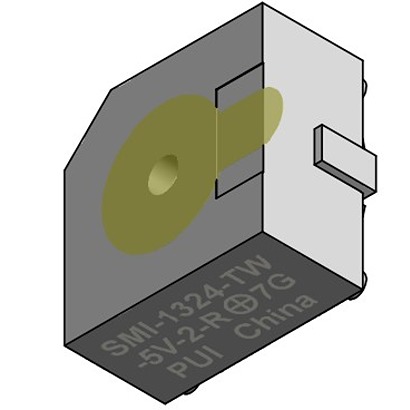 PUI Audio 88dB(A) SMD Continuous Internal Magnetic Buzzer Component, 12.8 x 12.8 x 6.5mm, 4V dc Min, 7V dc Max