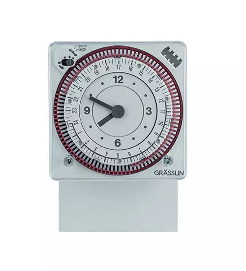 Grasslin Analogue DIN Rail Time Switch 230 V ac, 1-Channel