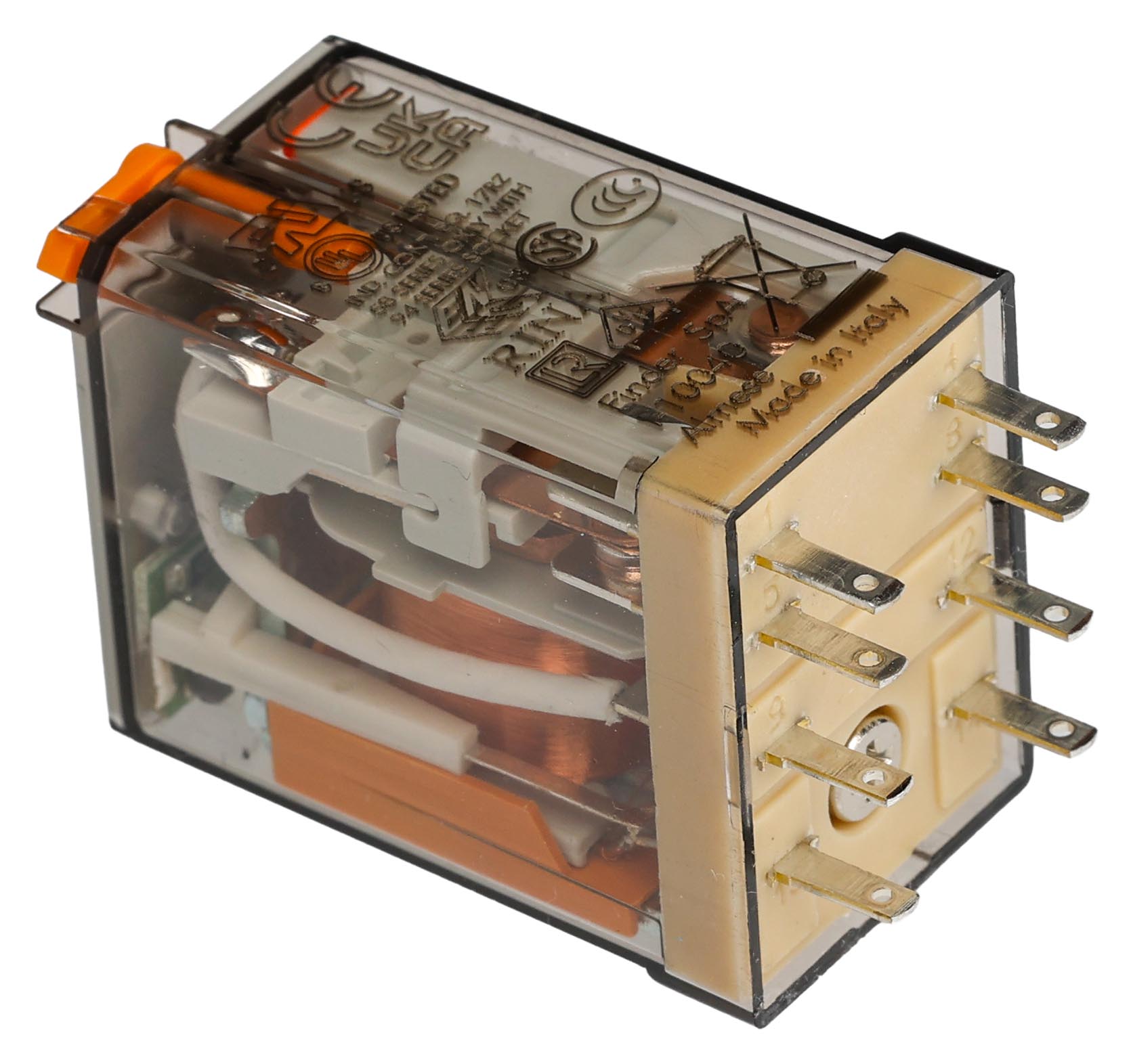 Finder Plug In Relay, 240V ac Coil, 10A Switching Current, DPDT