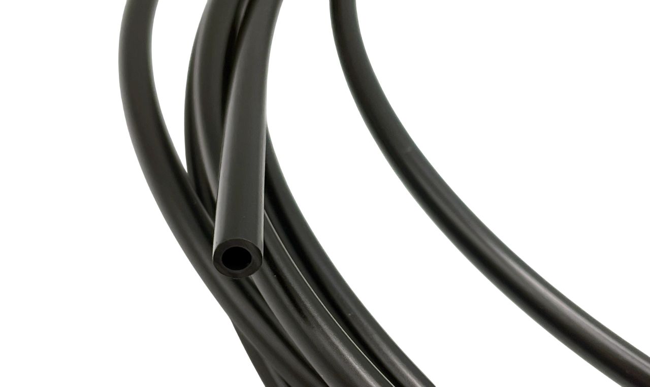 Saint Gobain Tygon Ink 1000 Polyolefin, TPE, Flexible Tubing, 4mm ID, 6mm OD, Black, 15m