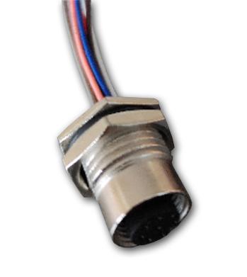 Amphenol Industrial Circular Connector, 8 Contacts, Rear, M12 Connector, Socket, Female, IP68, IP69K, M Series