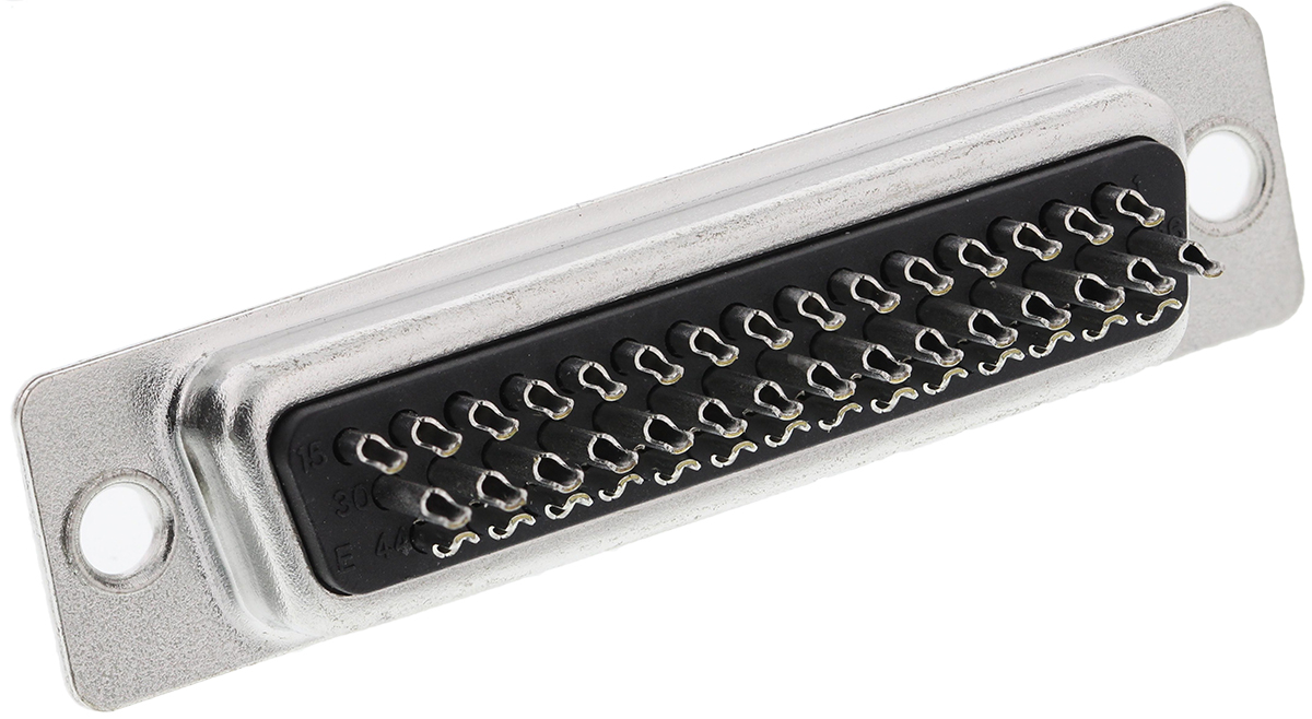 Amphenol Communications Solutions HD 44 Way Through Hole D-sub Connector Plug