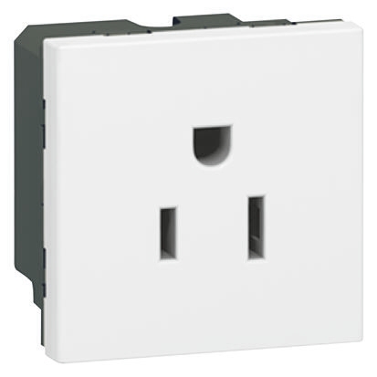 Legrand Mosaïc White 1 Gang Plug Socket, 15A, NEMA 5-15R, Indoor Use