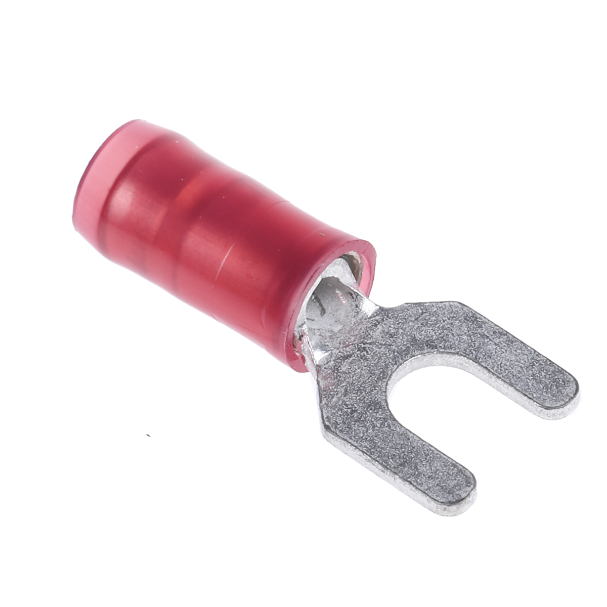 TE Connectivity PIDG Insulated Crimp Spade Connector, 22AWG to 16AWG, M3.5 Stud Size Nylon, Red
