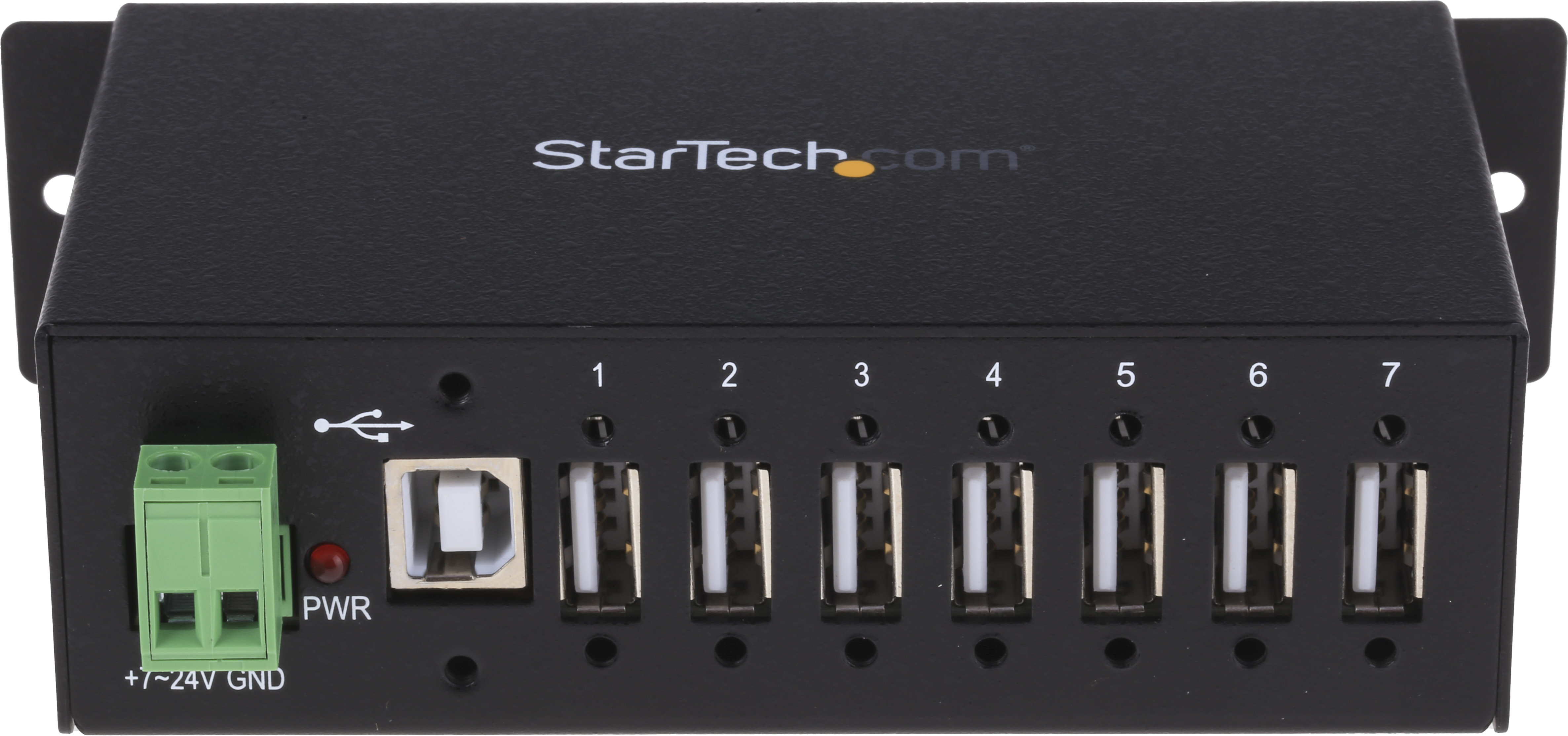 StarTech.com 7 Port USB 2.0 USB A  Hub, Terminal Connector Powered, 133 x 61.5 x 36.3mm