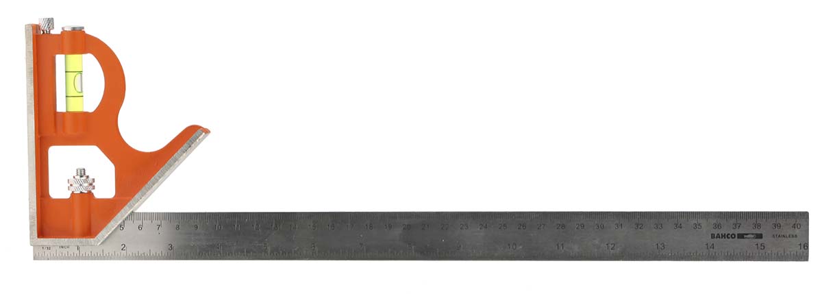 Bahco 16 in, 400mm Combination Square, Stainless Steel