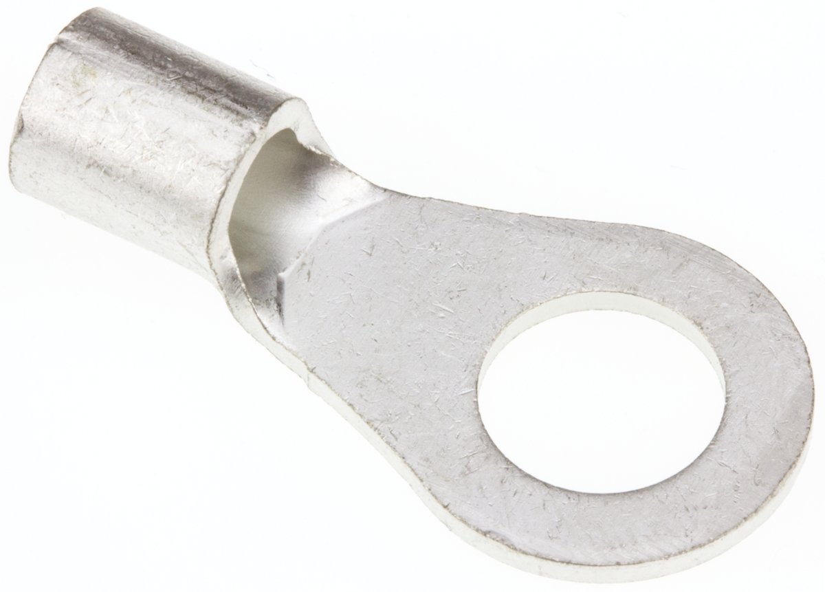 JST, R Uninsulated Ring Terminal, 8mm Stud Size, 6.6mm² to 10.5mm² Wire Size