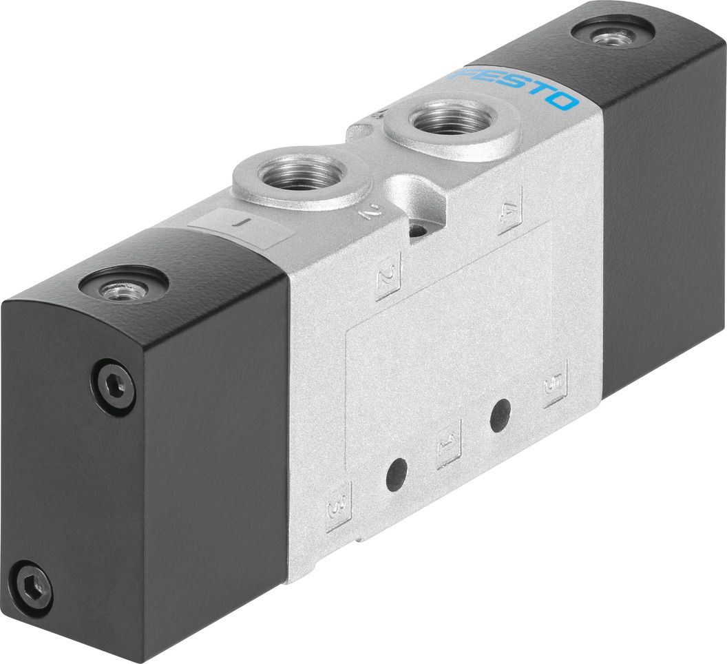 Festo 5/3 Closed Pneumatic Solenoid Valve - Pneumatic G 1/4 VUWG Series, 575529