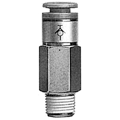 SMC KCH Series Male Connector, 6 mm to M5 x 0.8, Threaded-to-Tube Connection Style, KCH06-M5