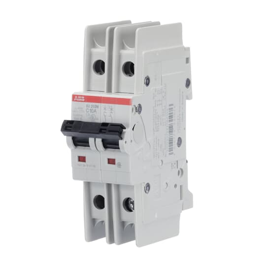 ABB SU 200 M Circuit Breaker, 2P, 10A Curve C, 440V AC, 96V DC, 15 kA Breaking Capacity