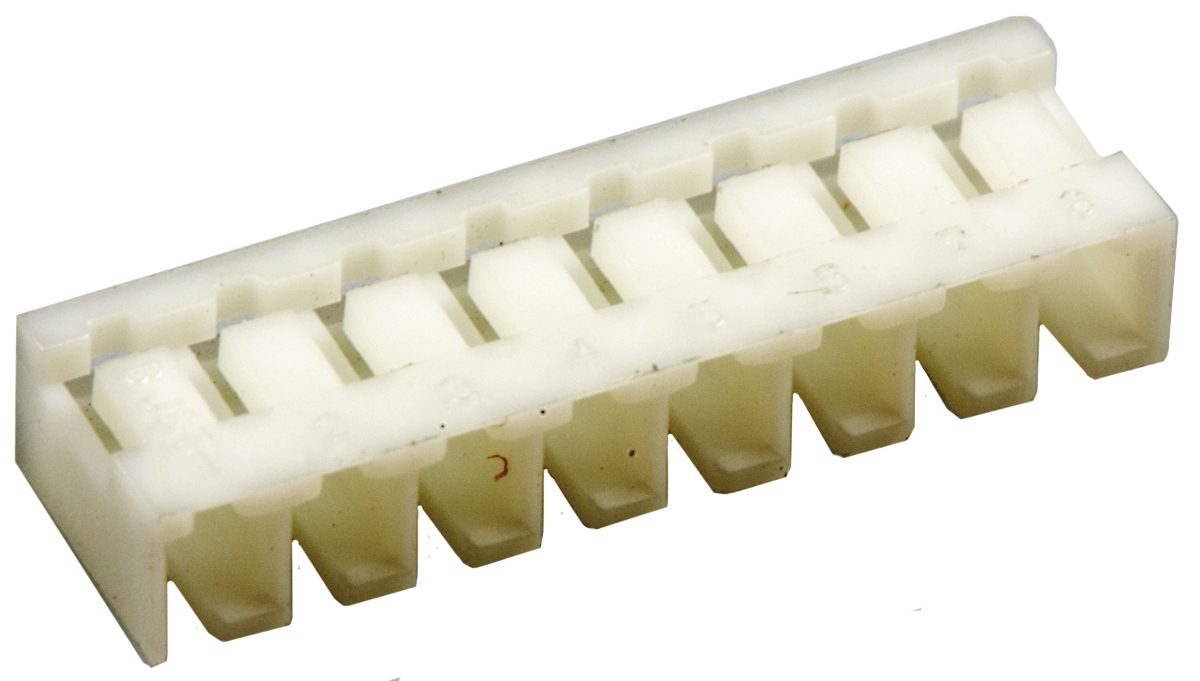 JST, SJN Male Connector Housing, 2mm Pitch, 8 Way, 1 Row Side Entry