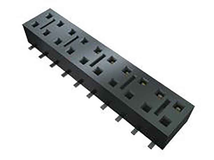Samtec HLE Series Straight Through Hole Mount PCB Socket, 16-Contact, 2-Row, 2.54mm Pitch, Solder Termination
