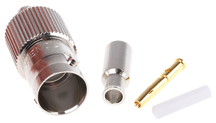 Amphenol RF, Jack Cable Mount BNC Connector, 75Ω, Crimp Termination, Straight Body