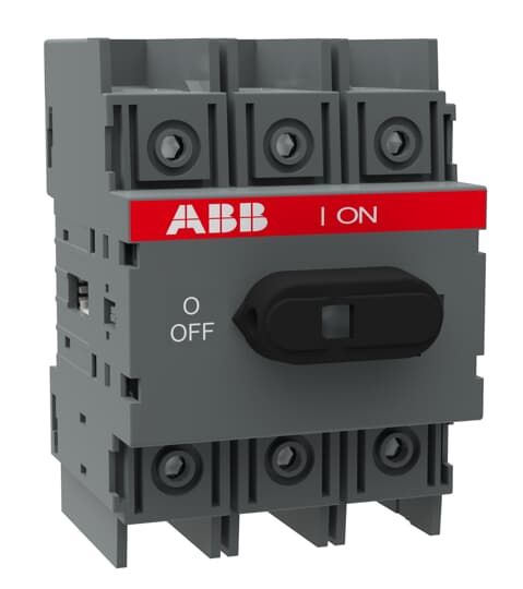 ABB 3P Pole Screw Mount Switch Disconnector - 40A Maximum Current, 18.5kW Power Rating, IP20