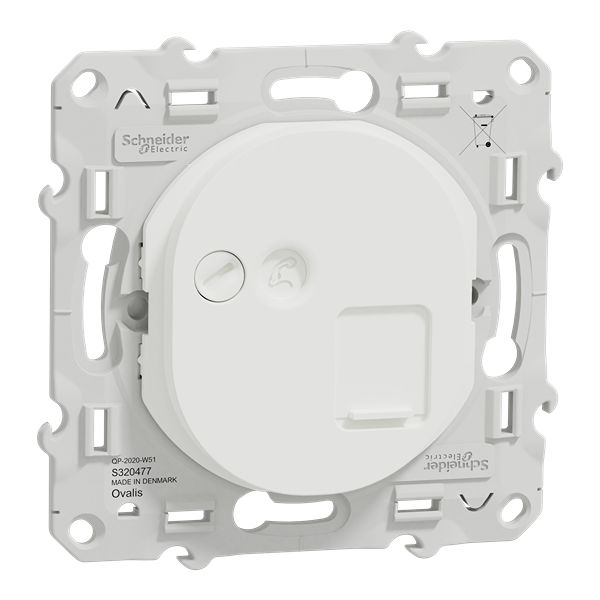 Schneider Electric Ovalis Series Socket RJ45 Socket, Flush Mount, Cat6a, STP Shield Straight 1 Port 8 -Way