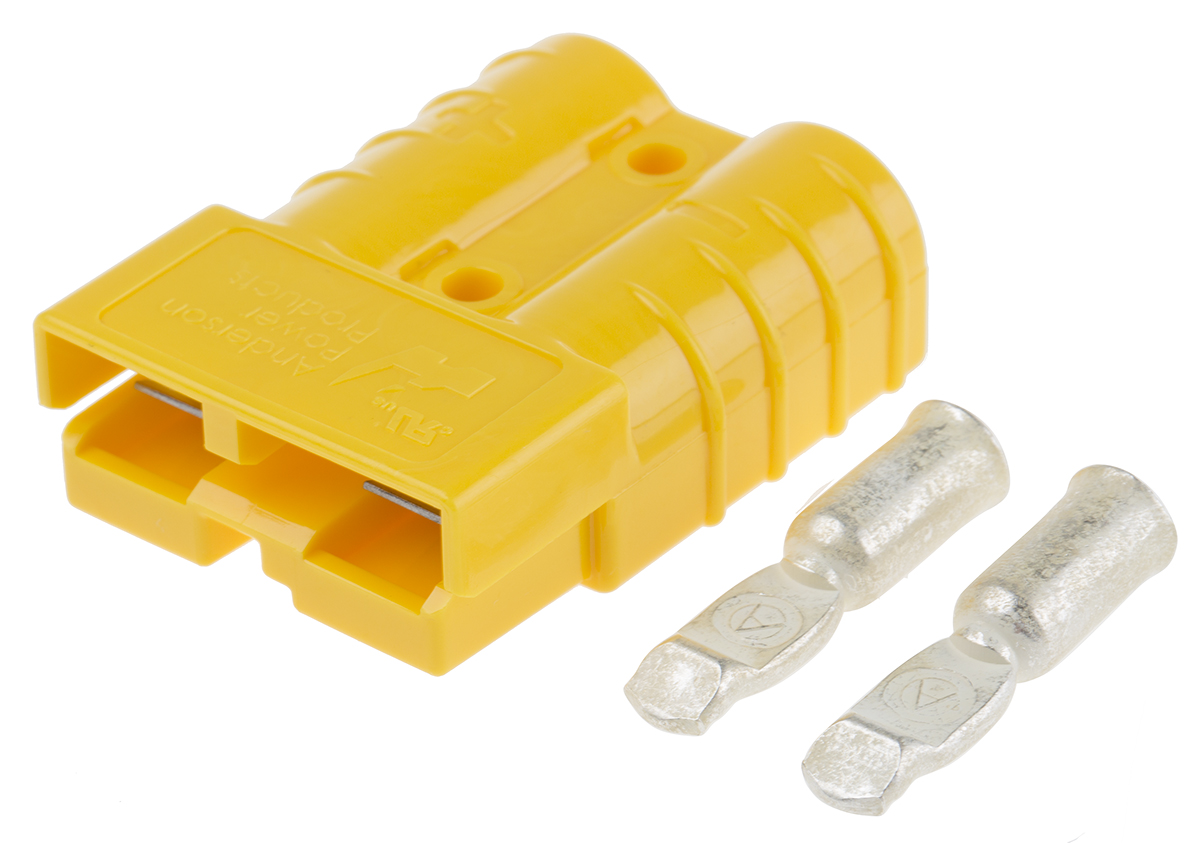 Anderson Power Products, SB50 Series Male 2 Way Battery Connector, 50.0A, 600 V