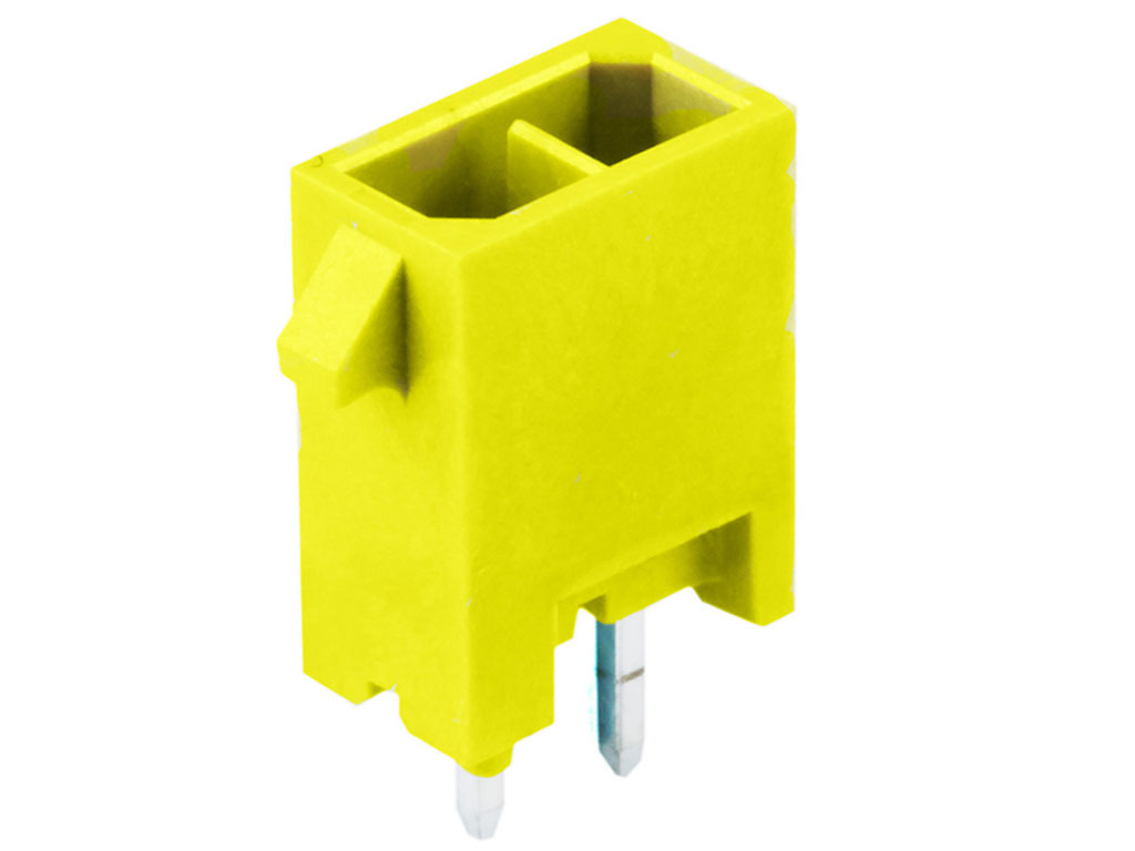 Molex 22424 Series Vertical Through Hole PCB Header, 2 Contact(s), 3 mm Pitch, 2 Row, Shrouded