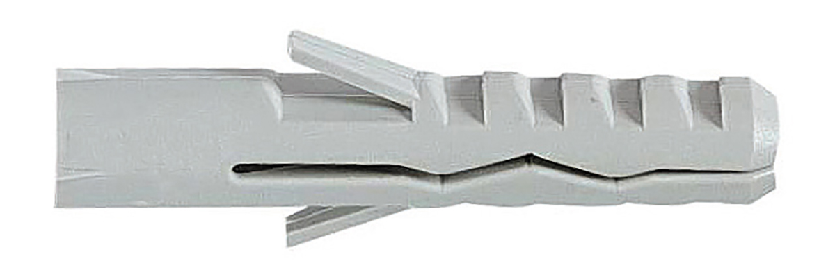 RS PRO Grey Nylon Wall Plug, 25mm Length, 5mm Fixing Hole Diameter