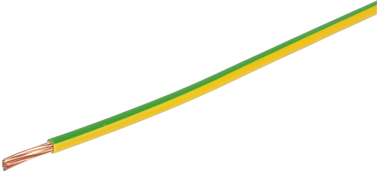 Prysmian 6491X Series Green/Yellow 10 mm² Hook Up Wire, 7/1.35 mm, 50m, G6491XR