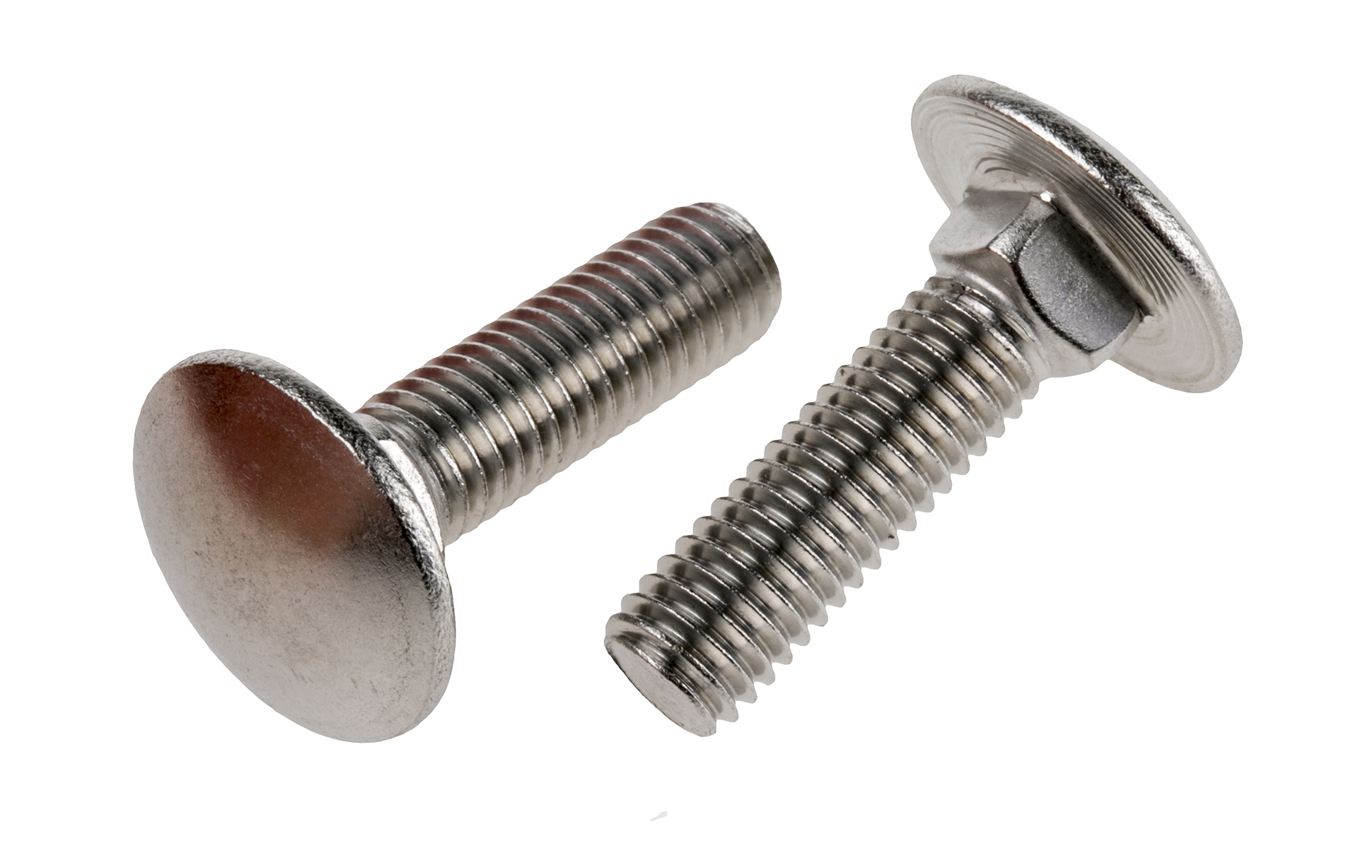 Plain Stainless Steel Coach Bolt, M8 x 30mm