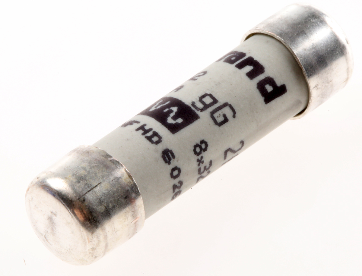 Legrand 2A F Ceramic Cartridge Fuse, 8.5 x 32mm