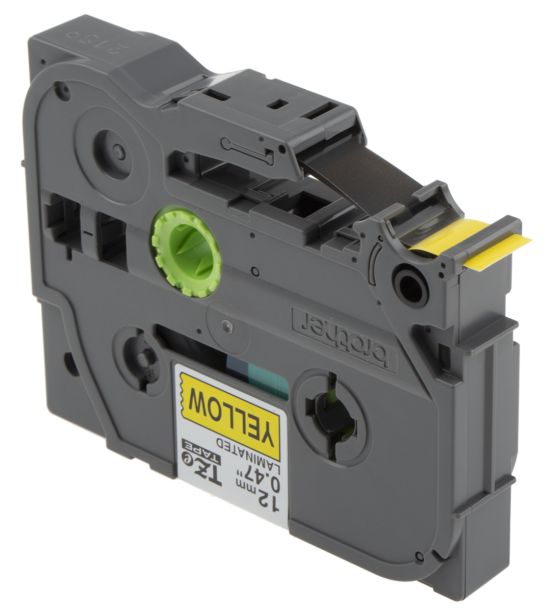 Brother Black on Yellow Label Printer Tape, 8 m Length, 12 mm Width