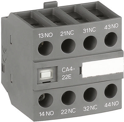 ABB Auxiliary Contact, 4 Contact, 4NC, Front Mount CA4